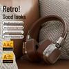 Беспроводные Bluetooth-наушники американского ретро-стиля с тяжелыми басами для спорта и игр