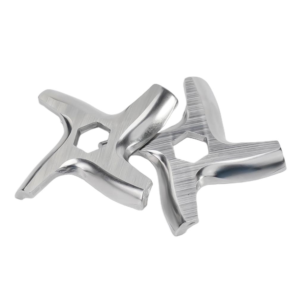 Для Moulinex 42 мм высококачественная прочная 2 * сменная мясорубка с лезвием мясорубки