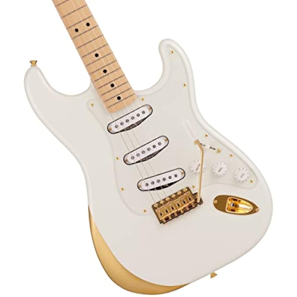 Fender Japanese Electric Guitar Ken Stratocaster® Experiment #1, Maple Fingerboard, Original Whit...