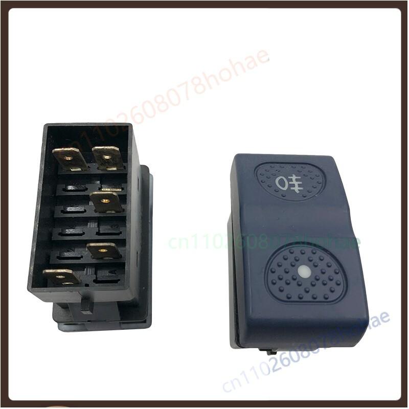 For Hongyan Genlyon Dashboard Rocker Switch Fog Light /Reverse Lamp /Alarm /Hazard Warning Control Button Truck Parts (5pcs)