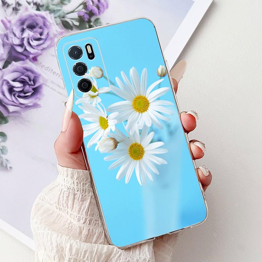 Чехол для Oppo A16 A16s CPH2269 CPH2275 CPH2271 A 16, ТПУ Чехол, Модный Цветок, Мягкий Funda Для OPPO A54s CPH2273 Чехол для Телефона OppoA16