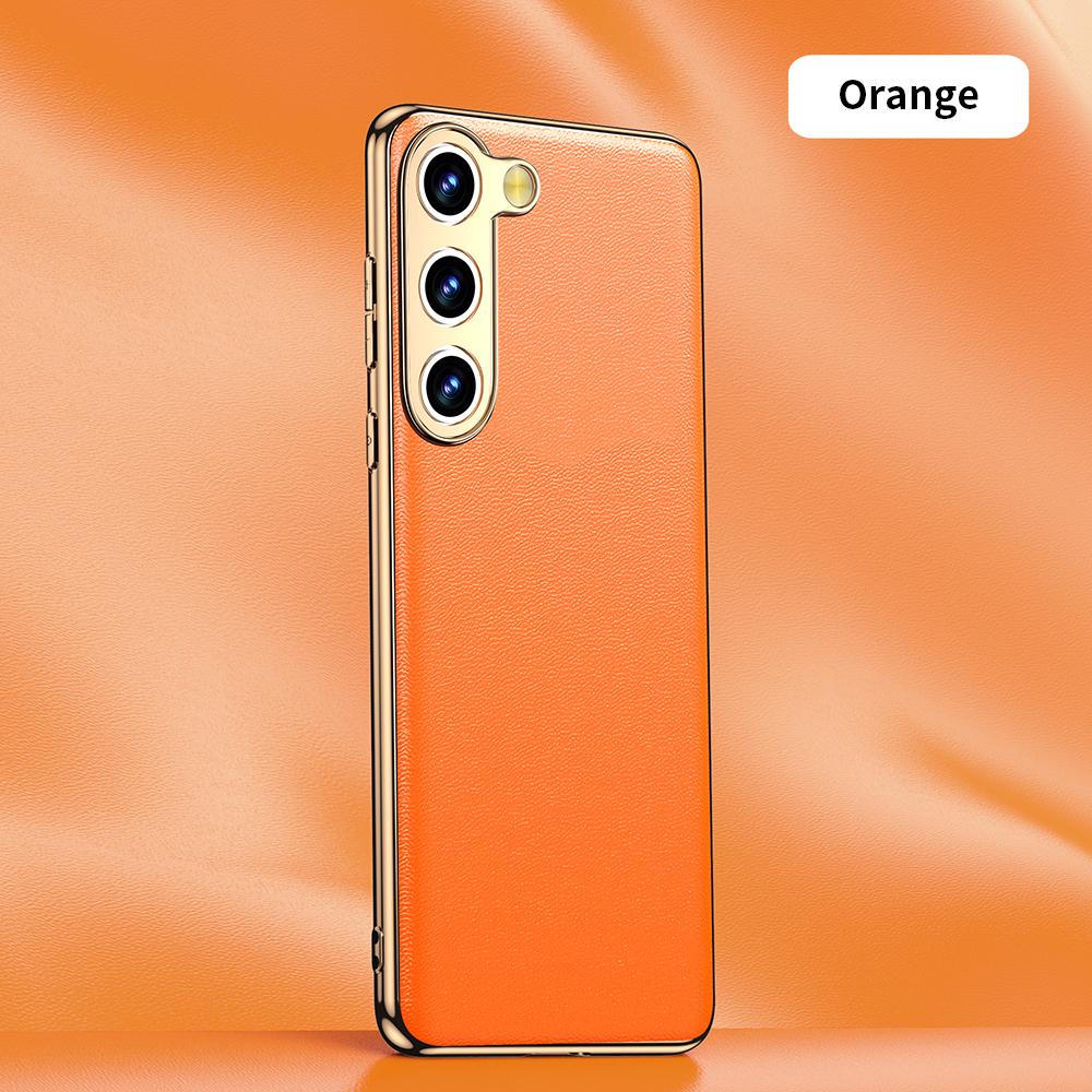 Оригинальный кожаный чехол для телефона из коровьей кожи для Samsung Galaxy S25 S24 S23 Ultra S22 Plus S21 Note 20 Покрытие Ударопрочный Защитный Чехол