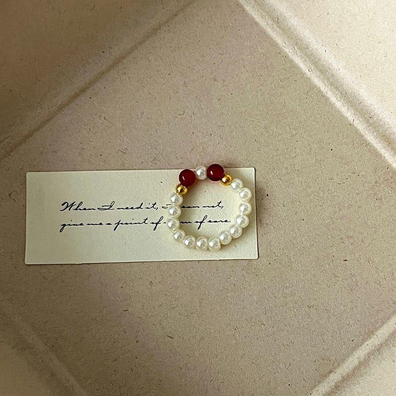 Цветное хрустальное кольцо с бисером, нишевый дизайн, чувство высокого класса, кольцо на палец, темперамент легкой роскоши, универсальные кольца-аксессуары