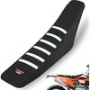 Motorcycle Universal Seat Cover Non-Slip Rubber Striped Gripper Soft Sewing For CRF WR WRF RMZ YZF SXF EXC EXC XC SX CR KLX Dirt Pit Bike Motocross