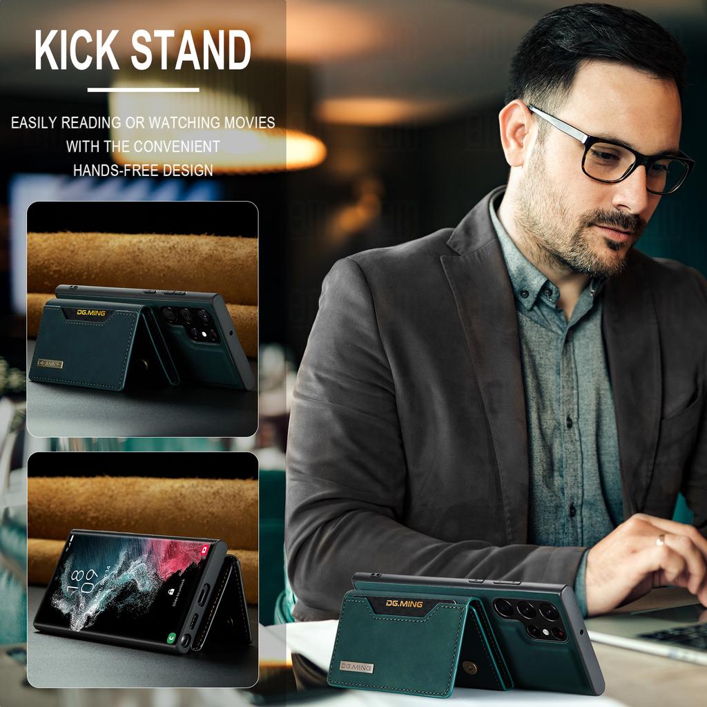 Деловой магнитный кожаный чехол-кошелек для Samsung Galaxy S22 Ultra S22ultra 5g S 22 Plus, противоскользящий защитный чехол Funda