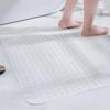 Anti-Slip Bathroom Shower Mat with Suction Cups & Massage Foot Design for Home & Hotel Use