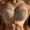 Embroidered Lace Invisible Bra with Side Wings To Hold Side Breasts and Gather Wedding Dresses Special Anti-exposure Beautiful Back Tube Top