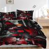 Naruto Black Print 3Pcs Bedding Setduvet Cover With 2 Bedropillowcase Home Birthday Gift