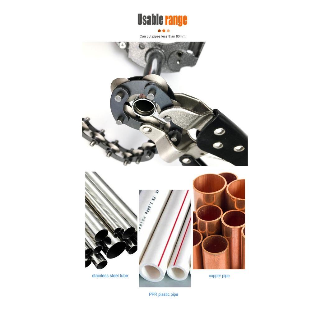 Universal Fit Locking Chain Pliers Exhaust Pipe Cutter For Copper Pipe