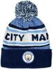 Fan Ink Manchester City Beanie Knit Ski Licensed M City Winter Large Hat, Hat, White, White,