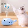Electric Floating Ball Cat Toy Lightweight Portable Whale Shaped Rechargeable Easy To Use Electric Moving Ball Interactive Pet Toy