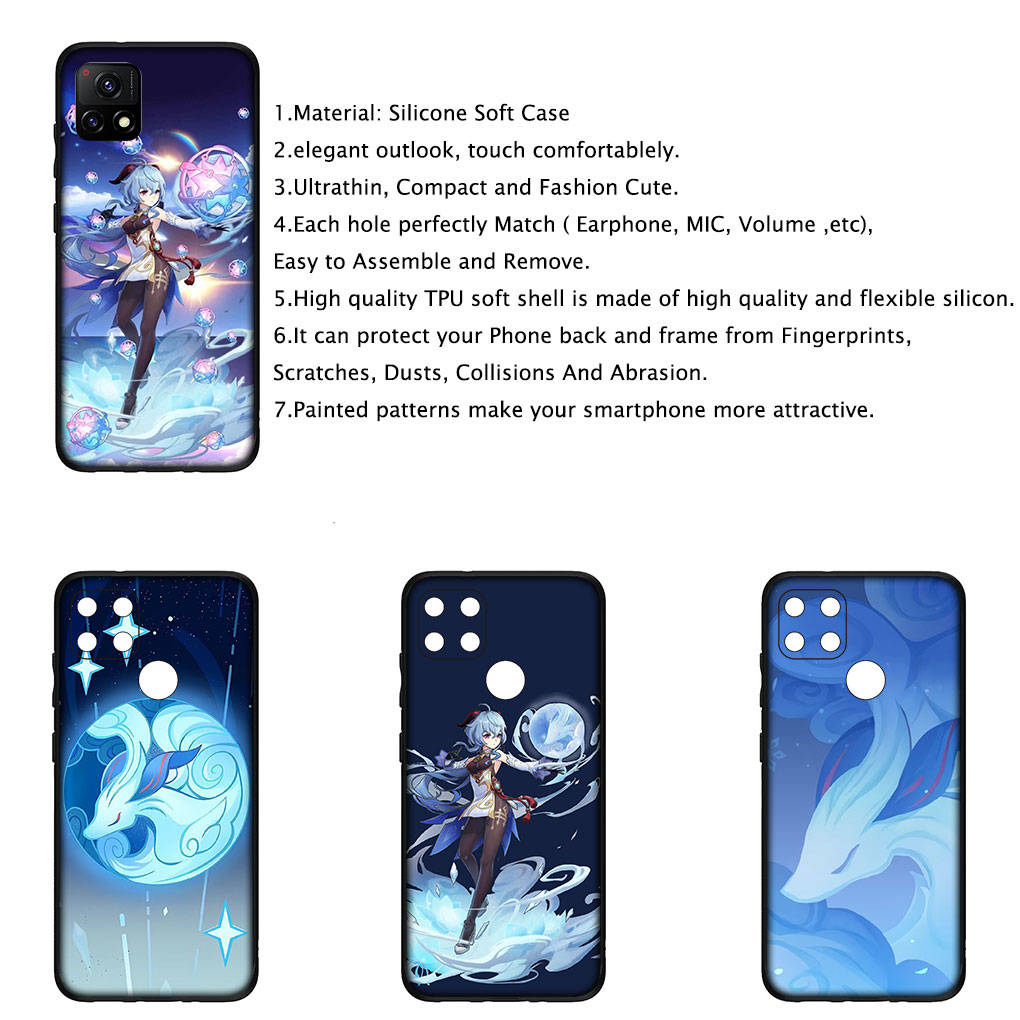 Для Samsung Galaxy S24 S23 iPhone 16 15 14 Xiaomi Redmi Note 13 12 11 10 Plus 9 Pro Max X XR чехол для телефона Gan Yu Genshin Impact GanYu OPPO Huawei Cover