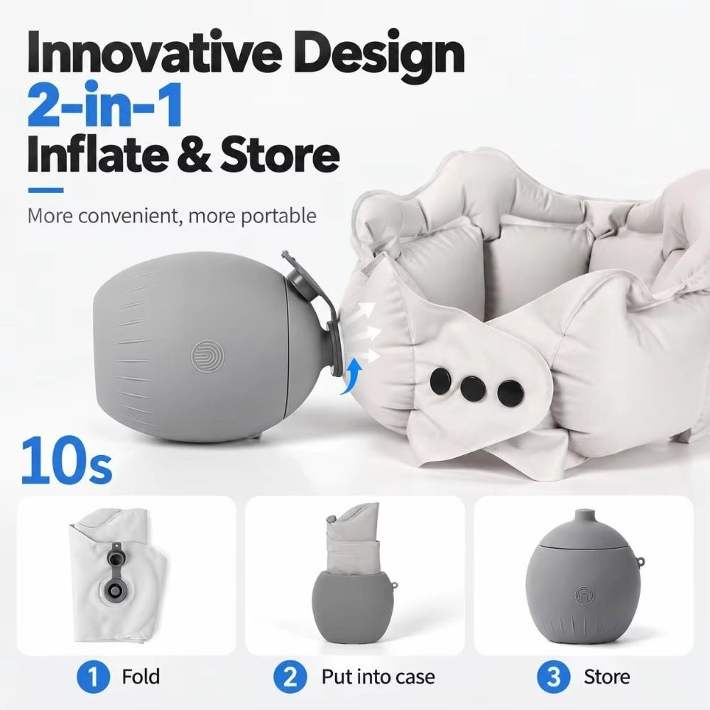 Ultra-Light Inflatable Travel Pillow U-Shaped Neck Pillow For Airplane Camping Outdoor Travel