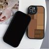 Кожаный черный корпус, силиконовый гибкий мягкий чехол из ТПУ, модная задняя крышка для мобильного телефона с принтом для iPhone, Samsung, Xiaomi