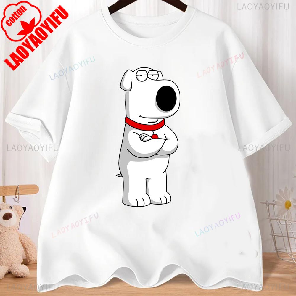 FMILY GUY Stewie Tattoo Brian Cartoon FMILY GUY Printed T-shirt for Fitness Training Jogging Outdoor Activities