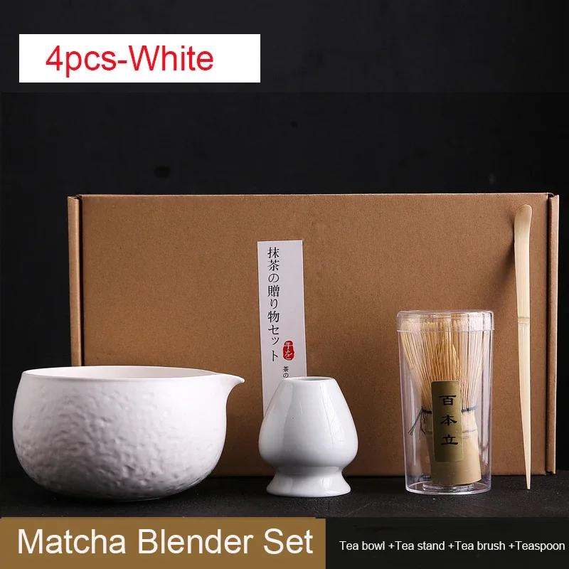 4 шт. 6 шт. ручной работы для дома, легко чистящийся чайный набор матча, подставка для инструментов, миска, венчик, совок, подарочные аксессуары для церемонии, традиционные японские аксессуары