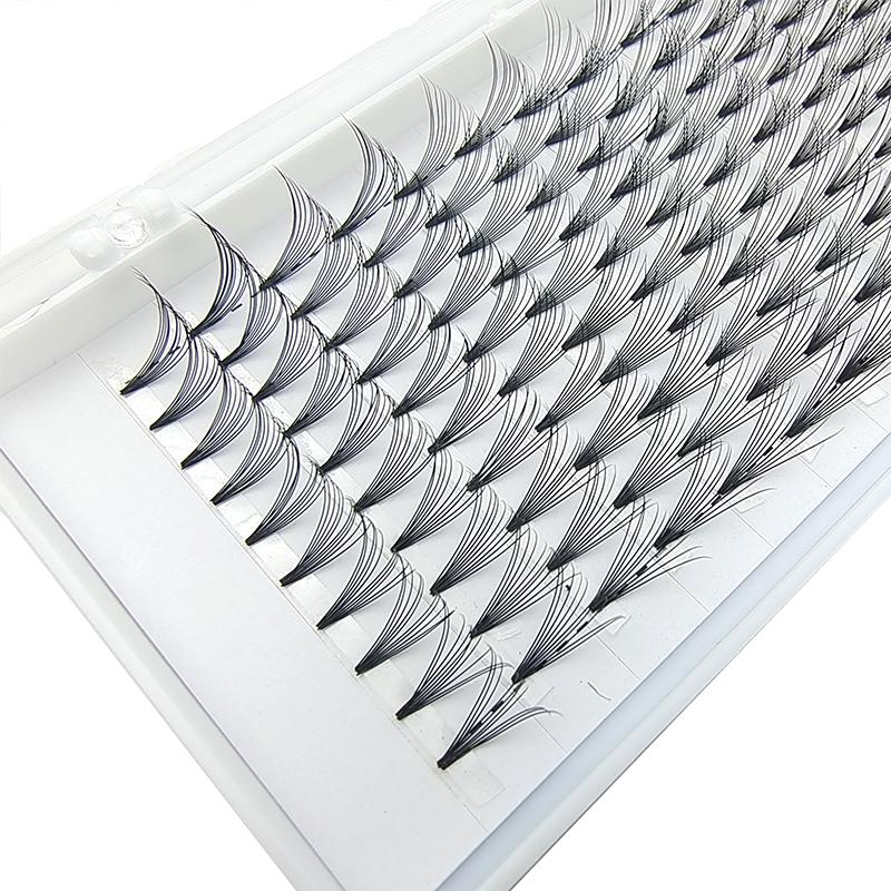 Pre Made Handmade Fans Eyelash Russian Synthetic Silk Volume Lashes Individual Eyelash Extension Fans Lashes