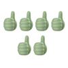 1/6/12/24Pcs Self Adhesive Cable Clips Pencil Holders Waterproof Wide Application Silicone Thumbs-Up Wall Hooks