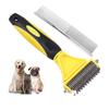 Профессиональная расческа-щетка для вычесывания подшерстка у собак и кошек, инструмент-грабли для груминга
