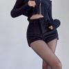 Sexy Shorts Women Winter Fashion New Irregular High Waist Solid Slim Wrap Hip Shorts Pockets Streetwear Female Casual