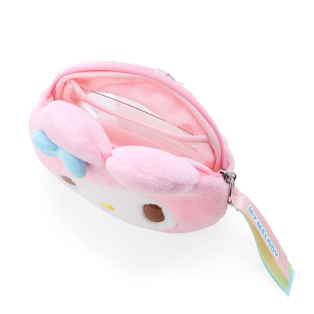 Sanrio My Melody Face-Shaped Pouch with Window, Character Grand Prize No. 2, 13.5 x 15.5 x 7 cm, Character 323837