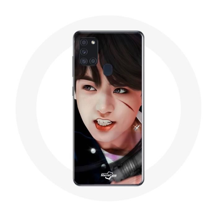 Coque pour Samsung Galaxy A21S BTS Bangtan Sonyeondan Jungkook Fanart