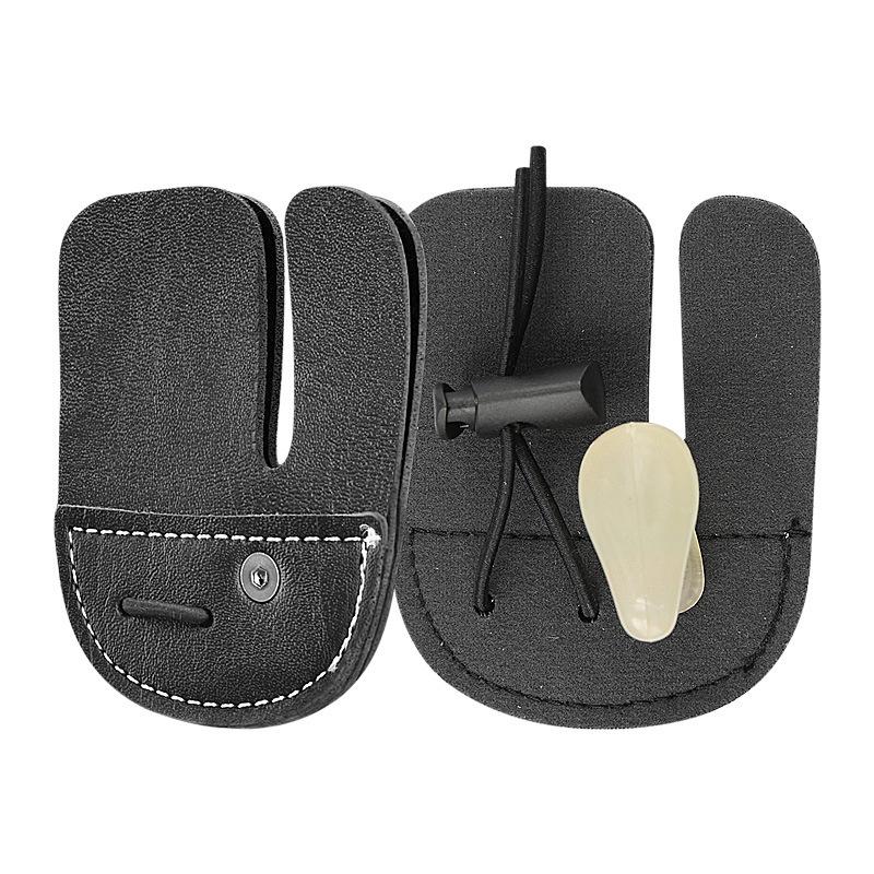 New Bow and Arrow Finger Guard Recursive Bow Mediterranean Single-layer Double-layer Three-finger Finger Guard Sports Fitness Shooting Protective Gear