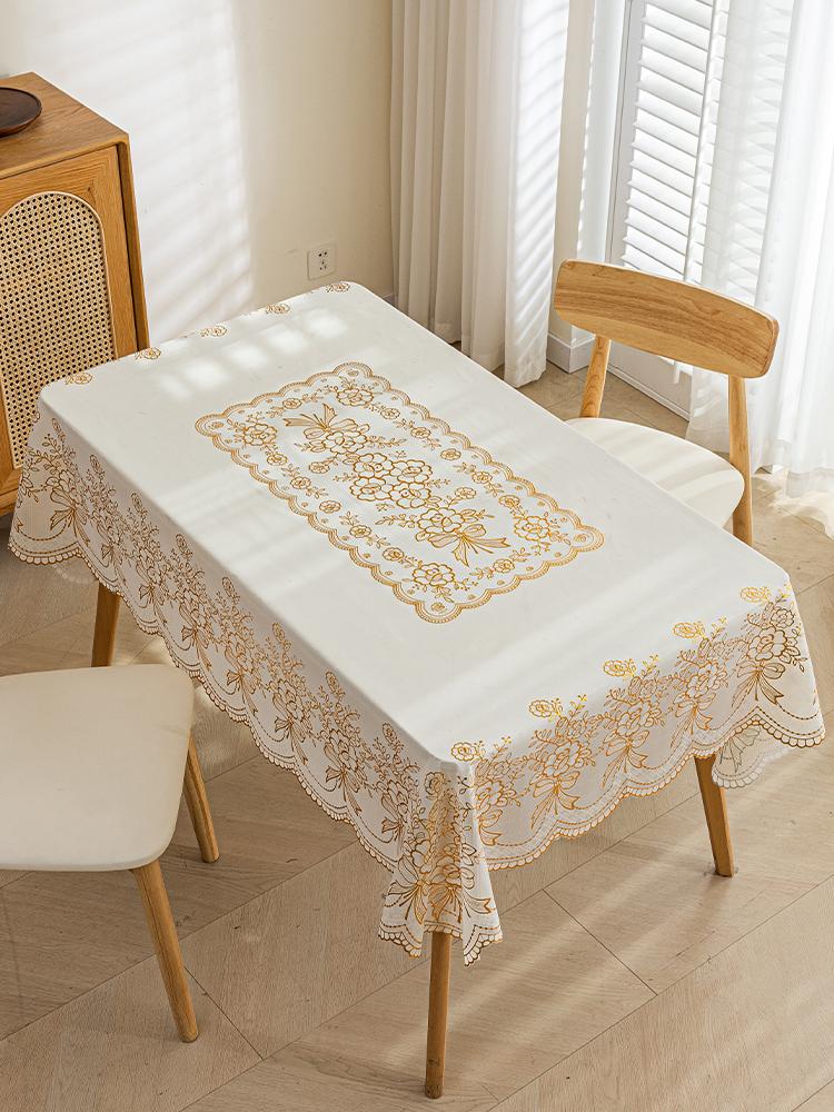 Высококачественный чехол для обеденного стола, легкий роскошный моющийся водостойкий маслостойкий чехол для столешницы, бытовой журнальный столик, скатерть из ПВХ