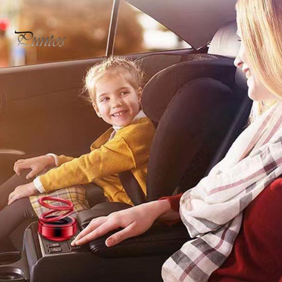 Автомобильный парфюм на солнечной энергии, ароматерапевтический диффузор, вращающийся на 360 градусов, освежитель воздуха, украшение приборной панели салона автомобиля