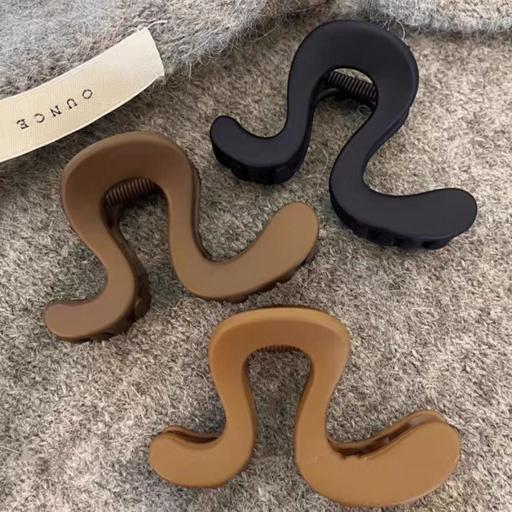 Matte Finish Shark Clip Large Ponytail Clip New Acrylic Hair Claw  Headwear Accessories