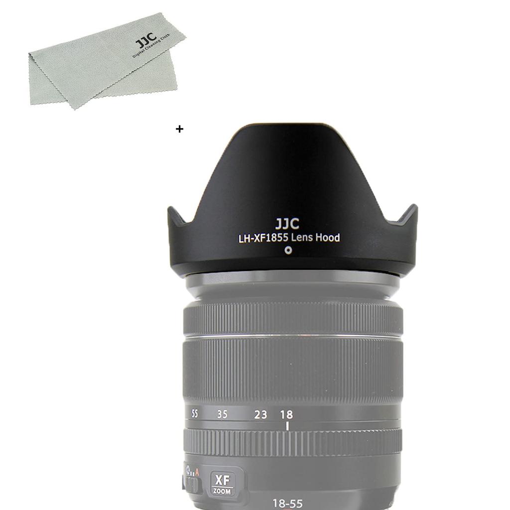 JJC Reversible Lens Hood for Fujifilm FUJINON XF 14mm R XF R LM OIS Compatible with protective filters and lens F2.8 & 18-55mm F2.8-4 Lenses; 58mm