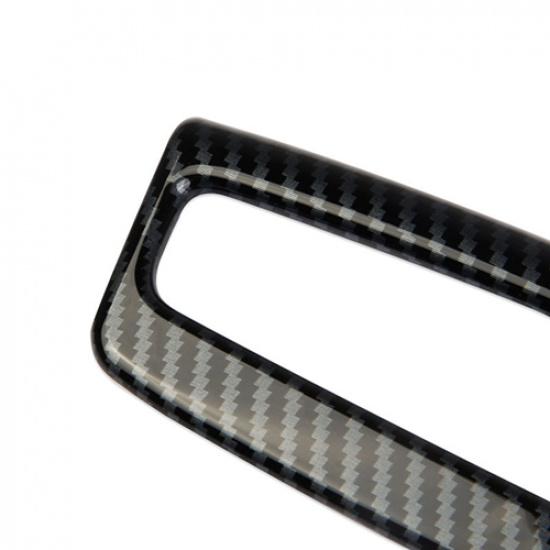 Carbon Fiber Center Shifter Armrest Button Cover Trim For 22+ Hyundai Santa Cruz