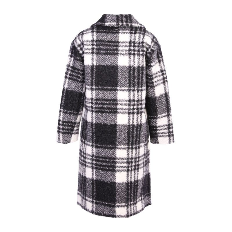 DEELUXE Women's Black and White Checkered Sastya Coat 74