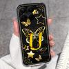 Для Xiaomi 15T 14T 12T 15 14 13 12 Pro 12X 12S 5G Чехлы для телефона с красивыми бабочками и буквами Прозрачные силиконовые противоскользящие задние крышки Для Xiaomi Casing