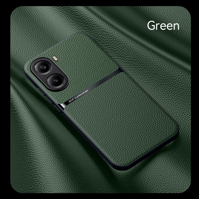 Магнитный чехол из ПУ-кожи для Xiaomi Poco X7 Pro 5G с полной защитой и защитой объектива