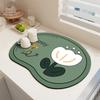 Countertop Dish Cup Drying Mat Kitchen Tableware Draining Pad Absorbent Printed Coffee Machine Drain Mat Table Placemat Decor