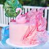 Flamingo Cake Decoration Pink Flamingo Resin Statue DIY Cake Toppers for Birthday Flamingo Party Decor Bridal Wedding Ornament