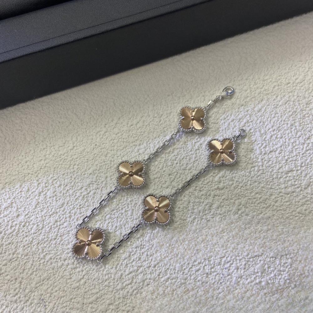 Высококачественный браслет из красного халцедона с лазерной гравировкой «Четырехлистный клевер» и «Пятицветник», из розового золота 18 карат, ювелирное изделие класса люкс, подарок для девушки