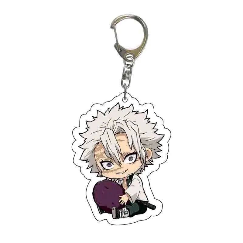 Ключница из акрила Клинок Истребителя Демонов Брелок для рюкзака Аниме Периферия Серия Clone Креативные Украшения Подарки Игрушки Аниме Мультфильм Друг