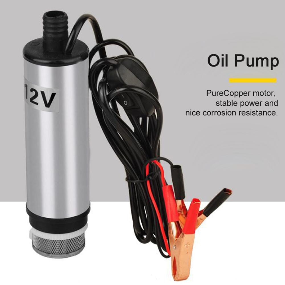 12 Вольт самовсасывающий погружной масляный насос небольшой электрический водяной маслоперекачивающий погружной заправочный насос