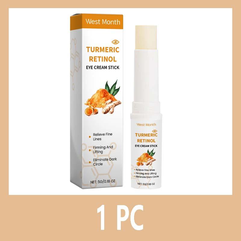 Turmeric Eye Cream Stick Nourishes The Skin, Improves Fine Lines, Relieves Eye Bags and Dark Circles, and Brightens The Eye Skin