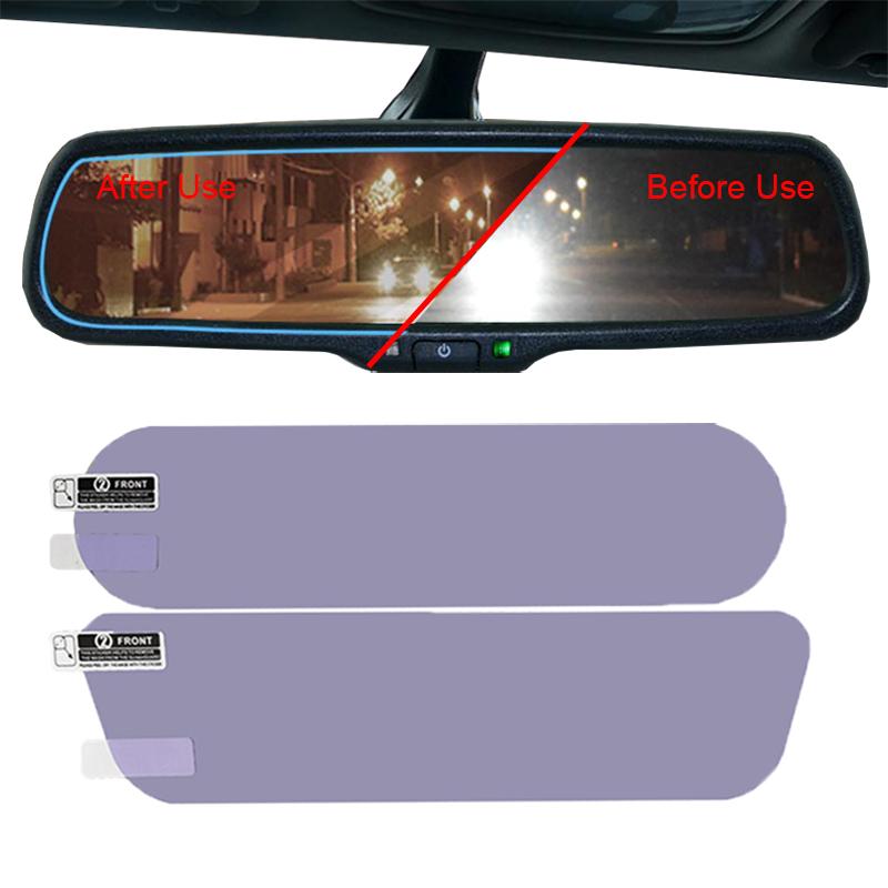 1 комплект универсальных автомобильных зеркал заднего вида с антибликовым покрытием, защитная нано-пленка для заднего вида с защитой от царапин, детали для стайлинга автомобилей