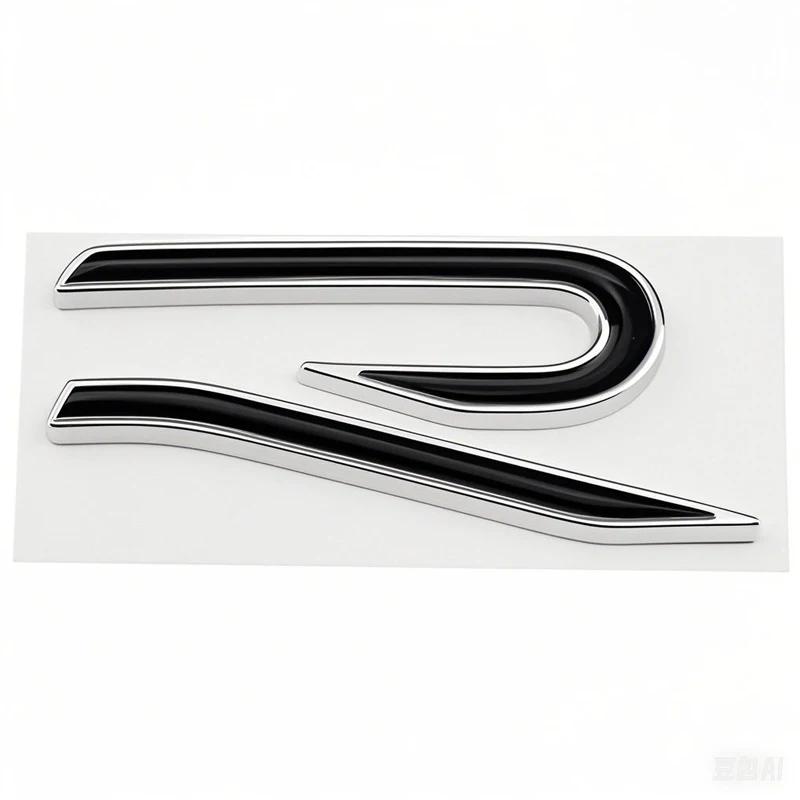RSQ1 VW 2026 Hot New R Emblem Car Metal Body Tail Trunk Sticker Car Grill Badge Emblem For Volkswagen VW GTI Rline Polo Golf MK8 Toua