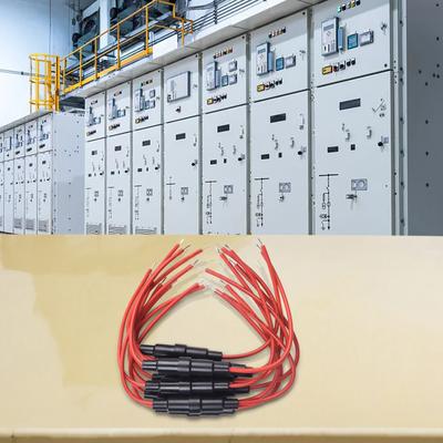 Удобный 10 шт. держатель предохранителя винтового типа 5x20 мм Совместим со стеклянным предохранителем Провод 20AWG Отличная производительность Предотвращает короткое замыкание