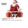 Seasonal Door Decorations Santa Claus Window Static Sticker, Reusable Waterproof PVC Christmas Decal, Decorative Holiday Murals HD Printing Clings for