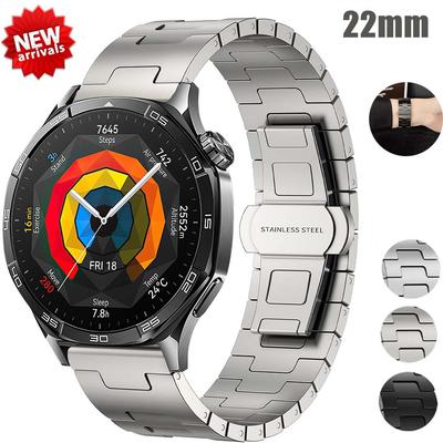 Титановый ремешок для Huawei Watch GT5 Pro GT4/3 4 4 Pro Роскошный браслет из настоящего титана для Amazfit Balance Oneplus Watch 3 2R 22 мм