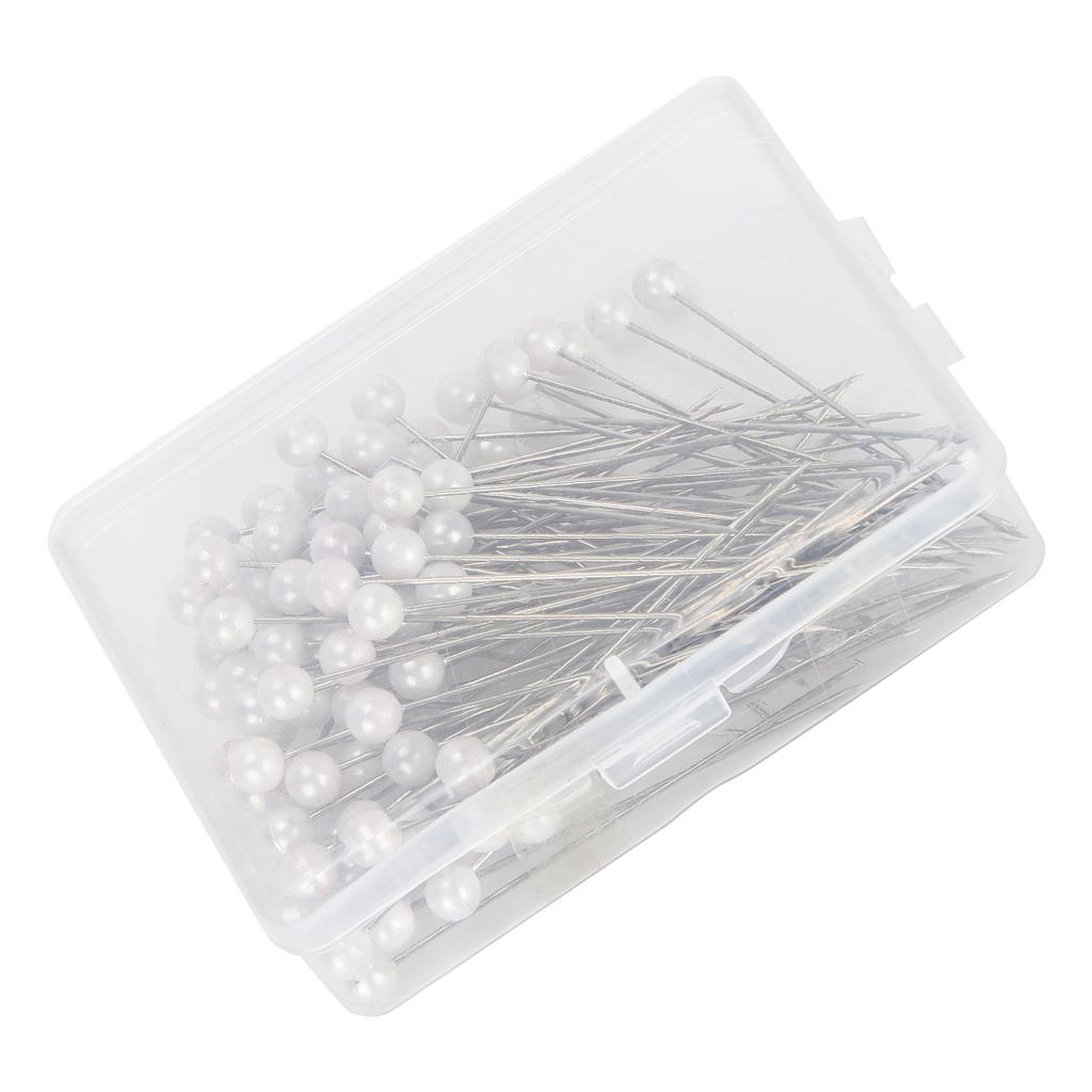 100Pcs Pearl Pins Round Head Fixing Positioning Needles Straight Sewing Decoration Supplies