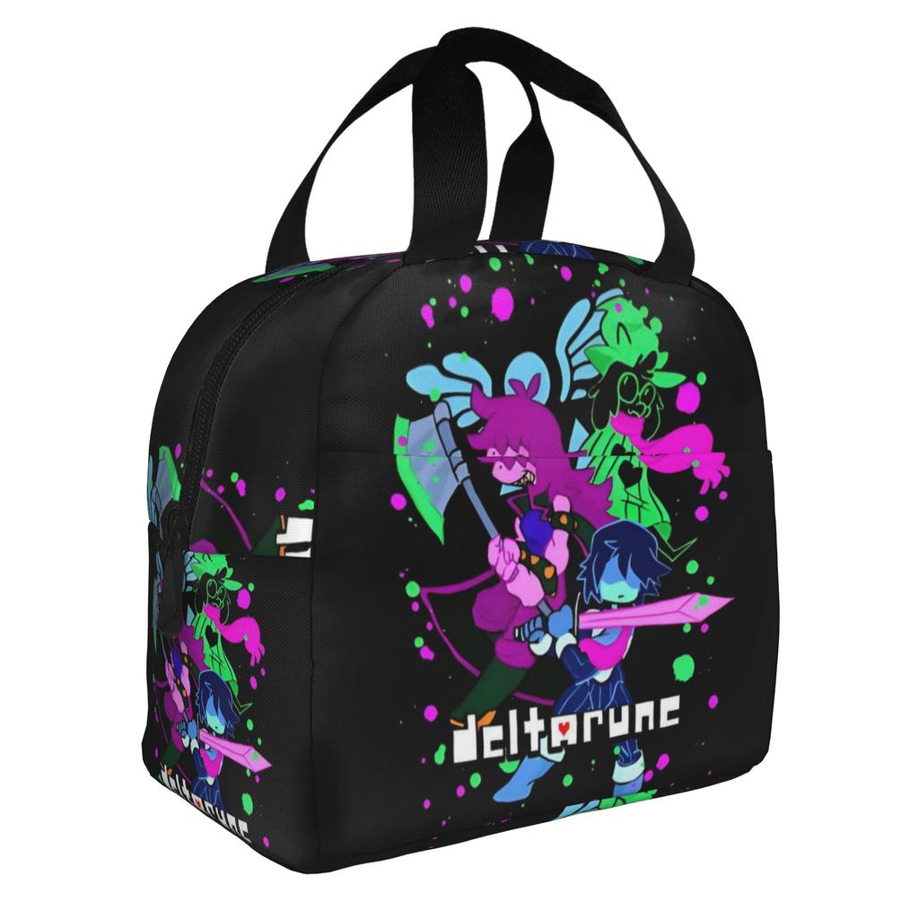 Время ТВ Компьютерная игра Deltarune Изолированный ланч-бэг для женщин Многоразовый Термосумка-холодильник Ланч-бокс Офисная работа Школа