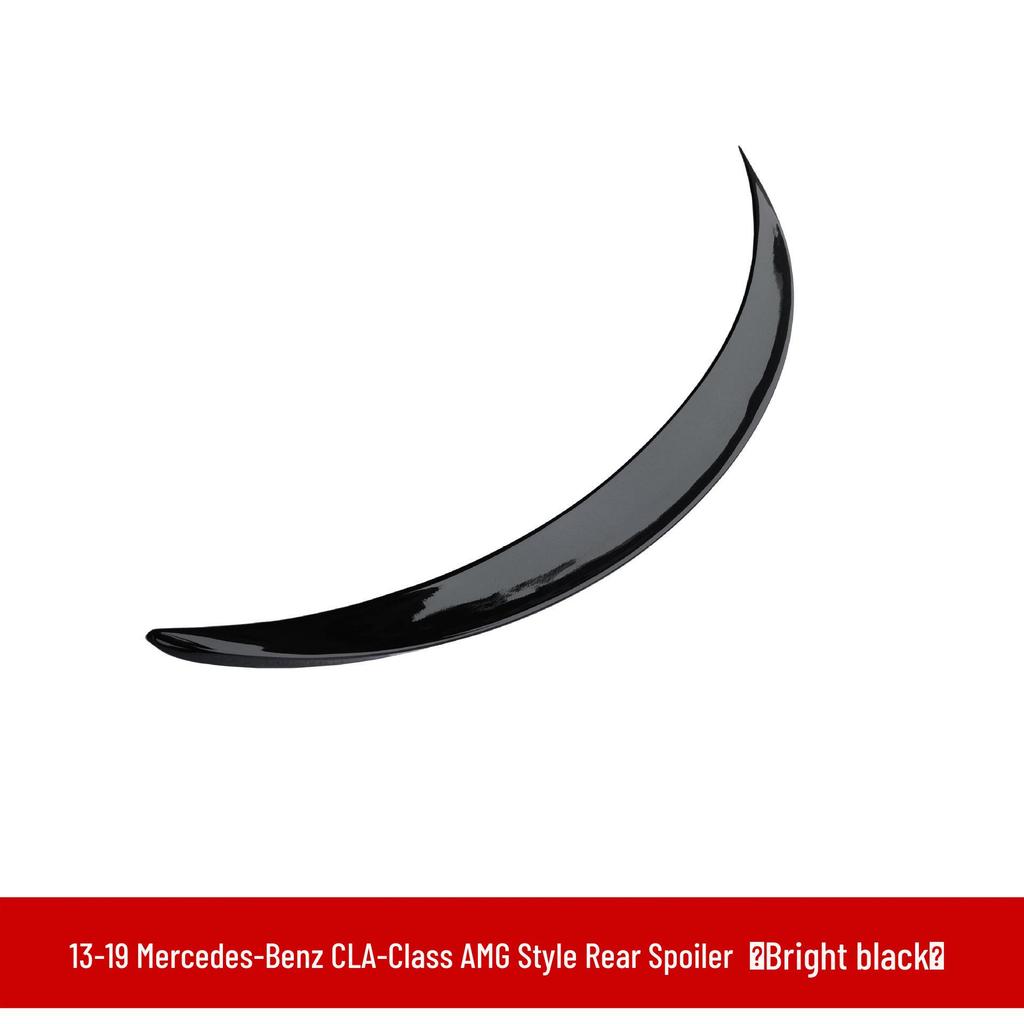 Compatible AMG Rear Spoiler & Brabus Front Lip Kit for 2013-2019 Mercedes-Benz CLA-Class W117