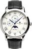 Часы Moon Phase Multi Calendar 5 ATM Water Resistant Business Formal Leather Belt Limited Model Silver White [Salvatore Mara] Men's SM21106-SSWH